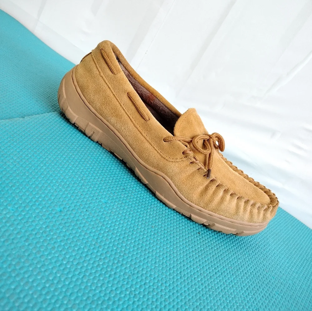 Men's Slippers International Nevada Slippers Polar Fleece Moccasin Size 8